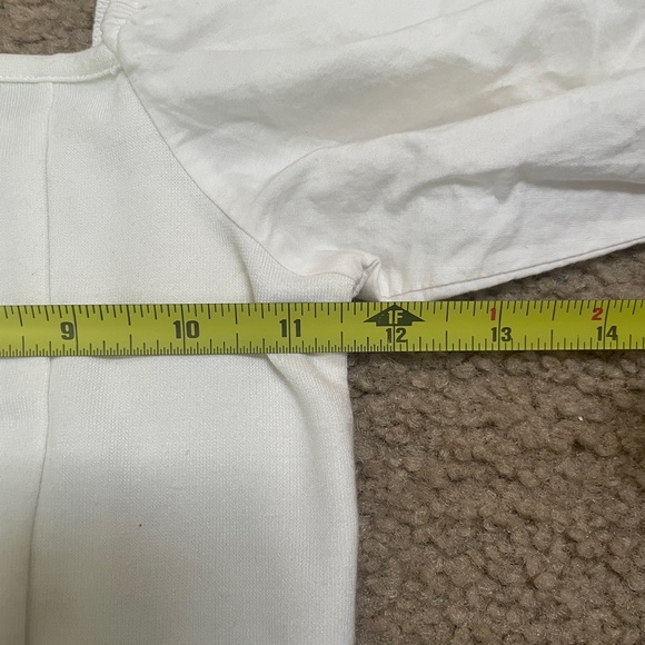 Topshop White Dramatic Sleeve Blouse - Picture 5 of 6